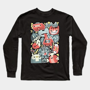 Doodle Craze BR CREW Long Sleeve T-Shirt